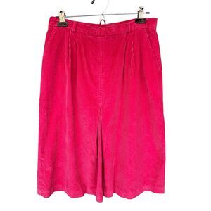 Vintage Picket and‎ Post Corduroy Skirt Womens Size 16 Red Cotton